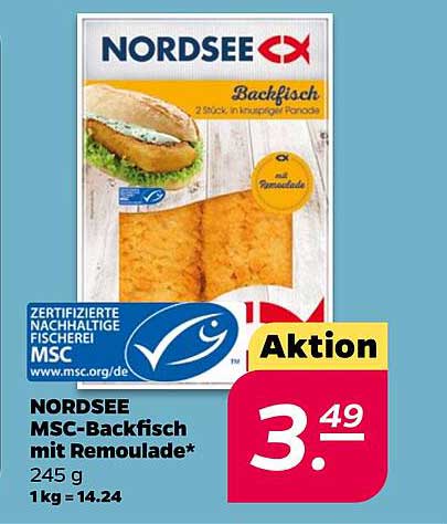 NORDSEE MSC-Backfisch mit Remoulade*