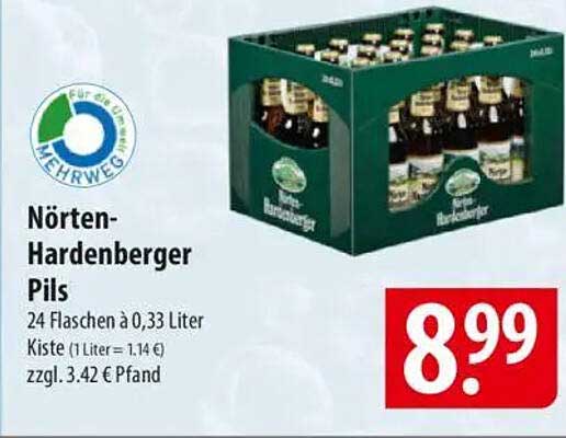 Nörten-Hardenberger Pils - 24 Flaschen à 0,33 Liter