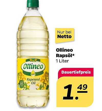 Ollineo Rapsöl 1 Liter