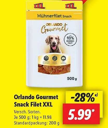 Orlando Gourmet Snack Filet XXL