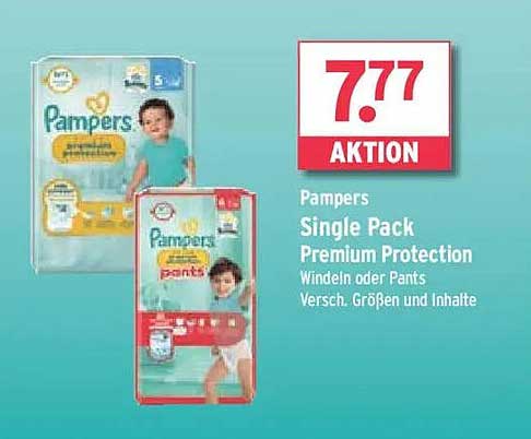 Pampers Single Pack Premium Protection