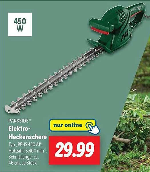PARKSIDE Elektro-Heckenschere Typ PEHS 450 A1
