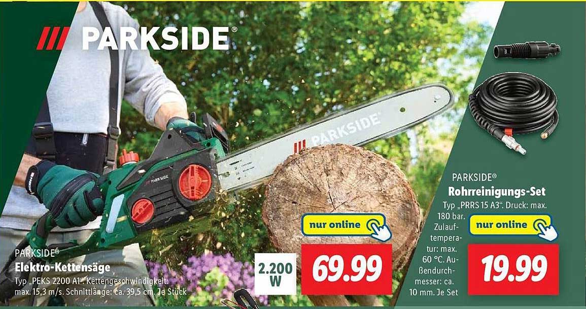 PARKSIDE Elektro-Kettensäge 2200 W