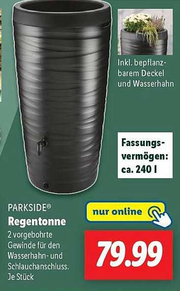 PARKSIDE® Regentonne 240 l