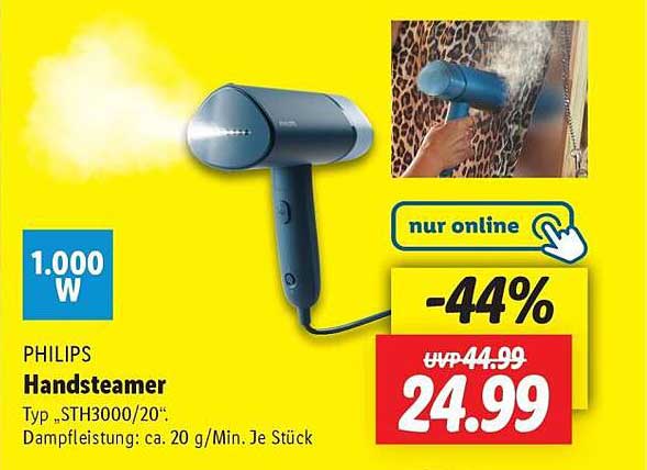 PHILIPS Handsteamer Typ „STH3000/20“