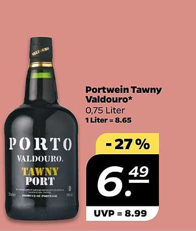 Portwein Tawny Valdouro* 0,75 Liter - 27 % Rabatt