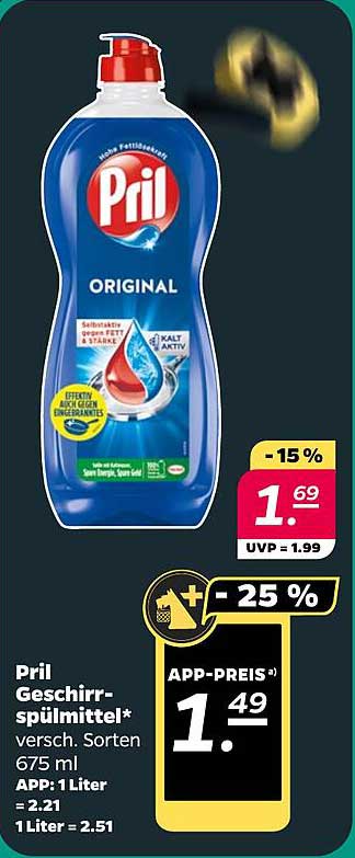 Pril Geschirrspülmittel 675 ml