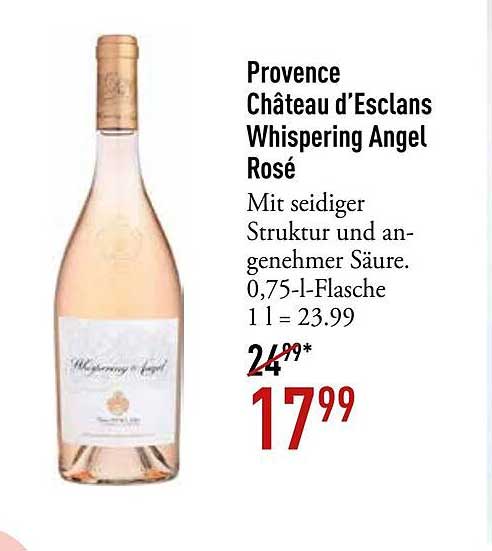 Provence Château d’Esclans Whispering Angel Rosé