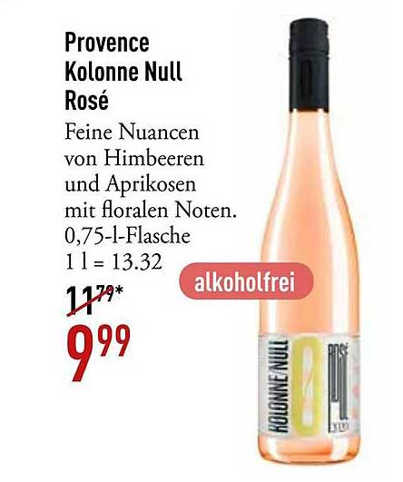 Provence Kolonne Null Rosé