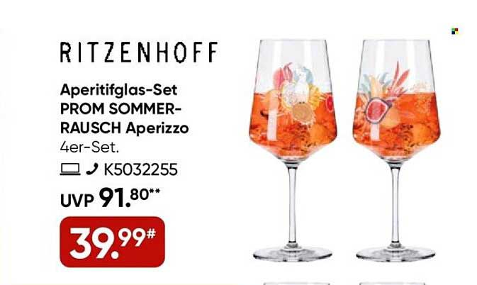 RITZENHOFF Aperitifglas-Set PROM SOMMER-RAUSCH Aperizzo 4er-Set