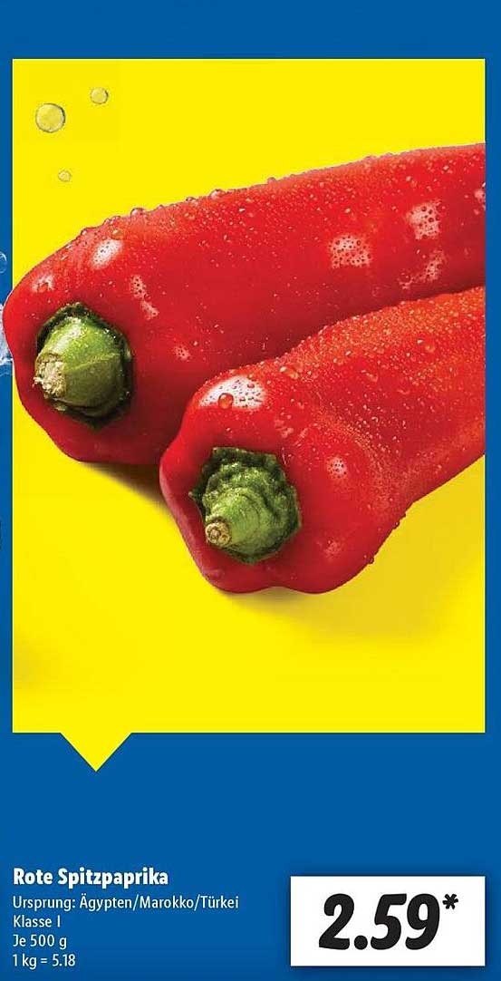 Rote Spitzpaprika