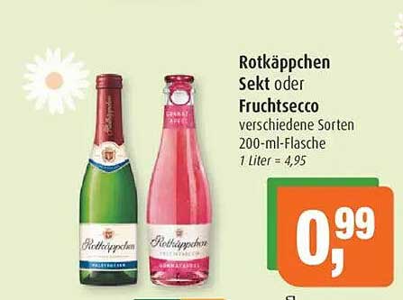 Rotkäppchen Sekt oder Fruchtsecco verschiedene Sorten 200-ml-Flasche