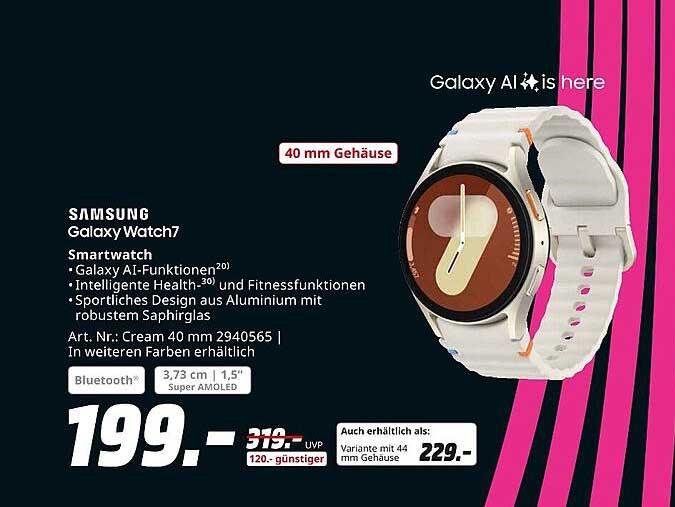 Samsung Galaxy Watch7 – Deine smarte Uhr für jeden Tag