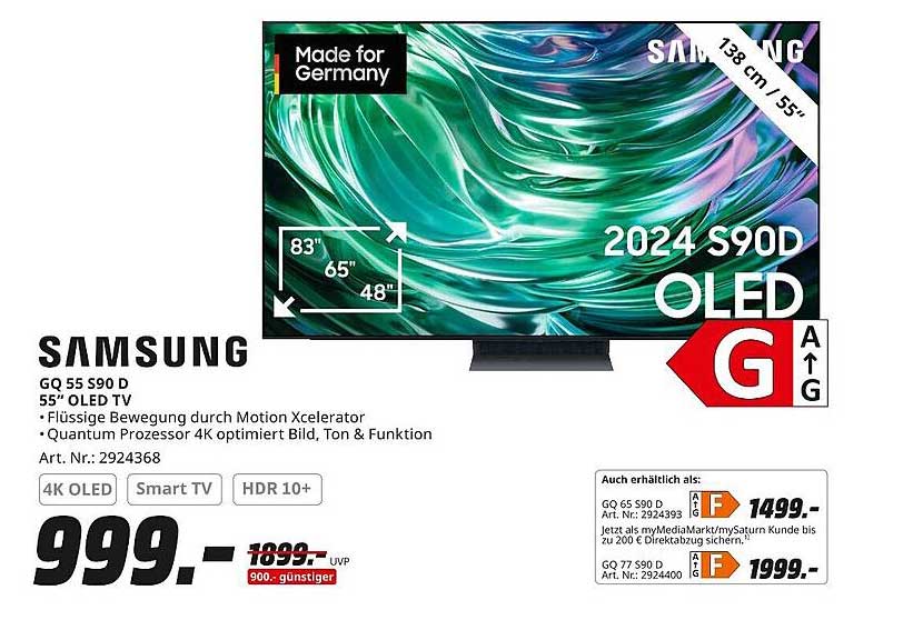 Samsung GQ 55 S90 D – 55" OLED TV