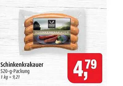 Schinkenkrakauer – 520-g-Packung