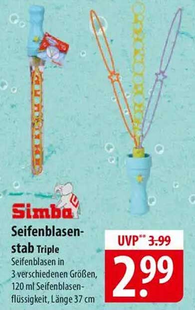 Simba Seifenblasenstab Triple