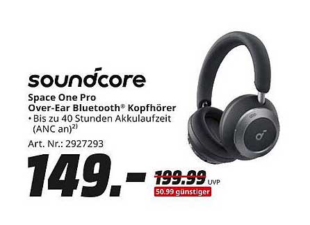 soundcore Space One Pro Over-Ear Bluetooth® Kopfhörer