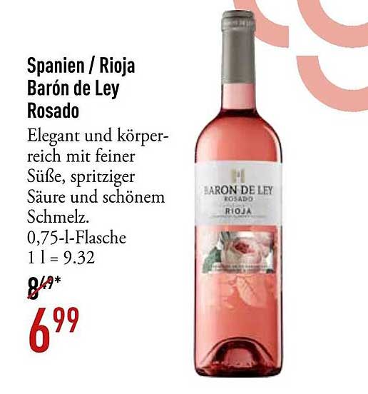 Spanien / Rioja Baron de Ley Rosado