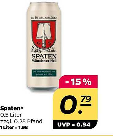 Spaten Münchner Hell 0,5 Liter