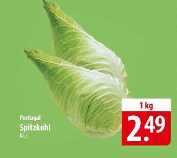 Spitzkohl aus Portugal – Klasse I, 1 kg