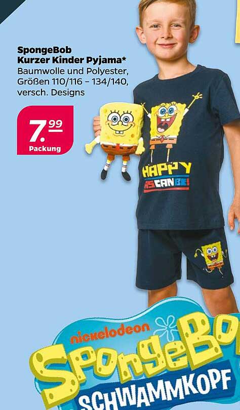 SpongeBob Kurzer Kinder Pyjama*