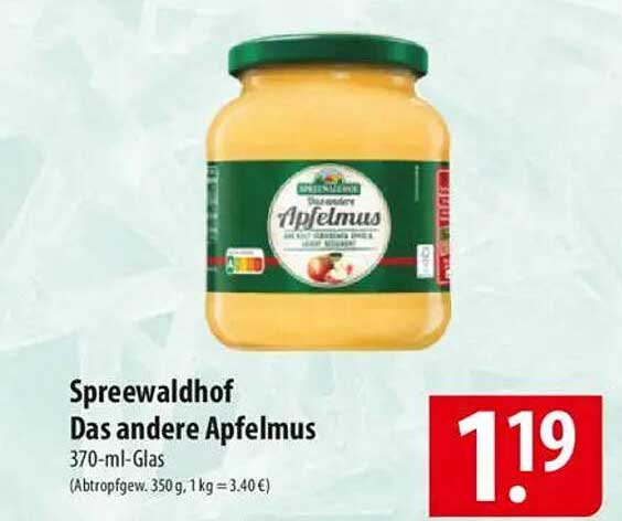Spreewaldhof Das andere Apfelmus 370-ml-Glas