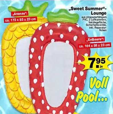 "Sweet Summer"-Lounge (Ananas und Erdbeere)