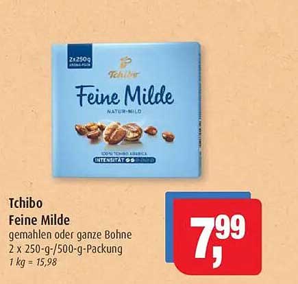 Tchibo Feine Milde - gemahlen oder ganze Bohne