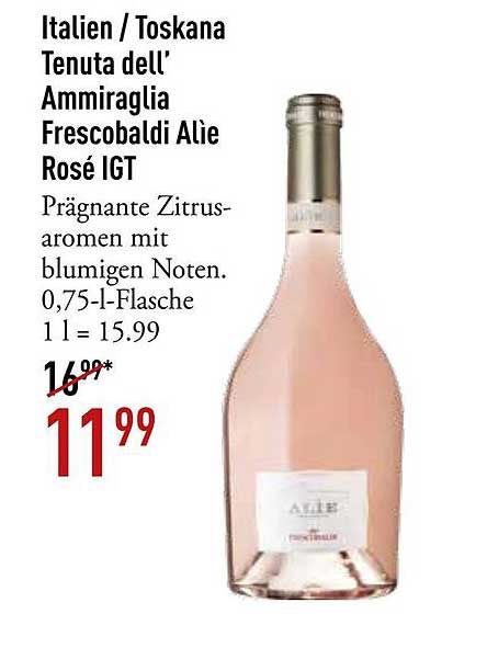 Tenuta dell' Ammiraglia Frescobaldi Alie Rosé IGT