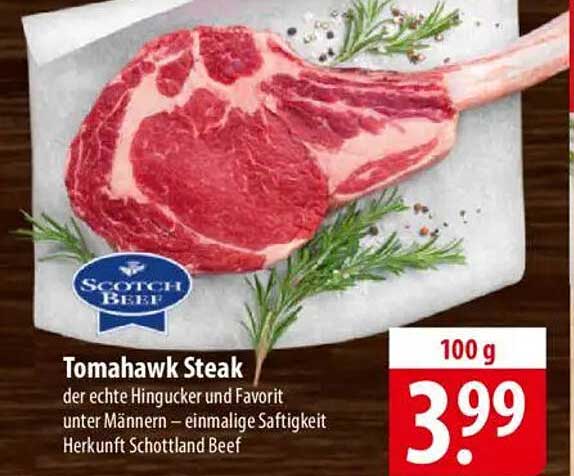 Tomahawk Steak 100 g für 3,99