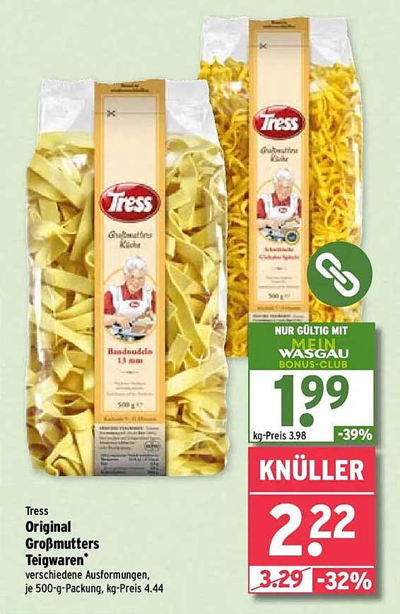 Tress Original Großmutters Teigwaren – verschiedene Ausführungen