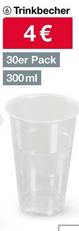 Trinkbecher 30er Pack 300 ml
