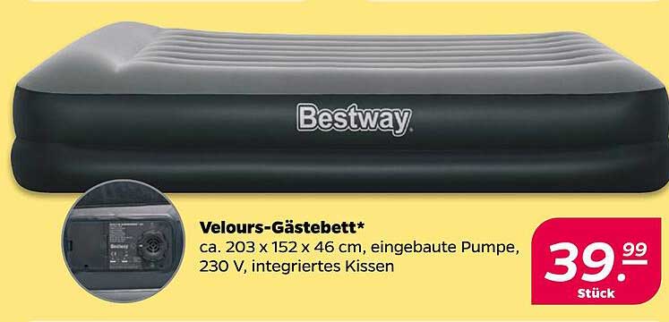 Velours-Gästebett*