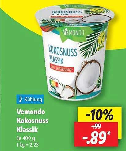 Vemondo Kokosnuss Klassik 400 g