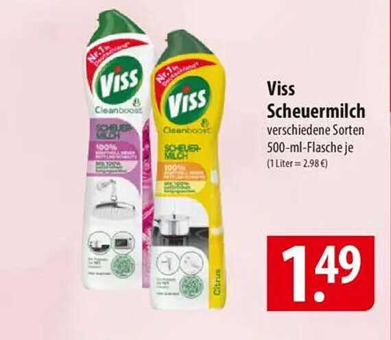 Viss Scheuermilch 500 ml - verschiedene Sorten