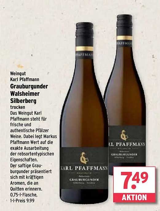 Weingut Karl Pfaffmann Grauburgunder Walsheimer Silberberg trocken