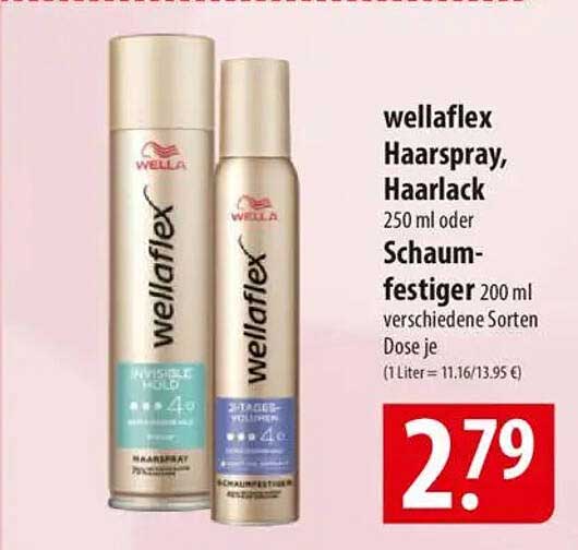 wella flex Haarspray, Haarspray 250 ml oder Schaumfestiger 200 ml