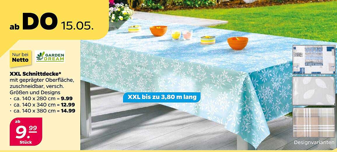 XXL Schnittdecke* mit geprägter Oberfläche, zuschneidbar, versch. Größen und Designs