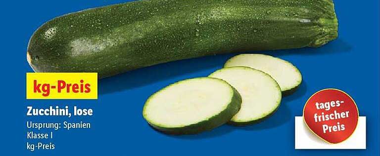 Zucchini, lose - frisches Gemüse aus Spanien