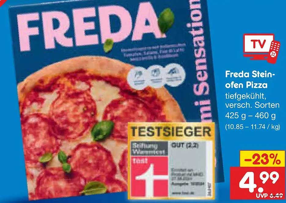 Freda Steinofen Pizza tiefgekühlt, versch. Sorten 425 g – 460 g