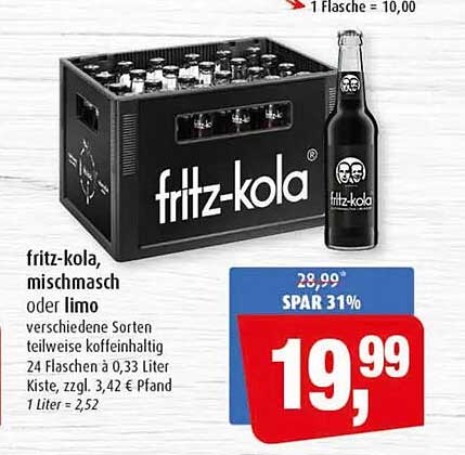 fritz-kola, mischmasch oder limo