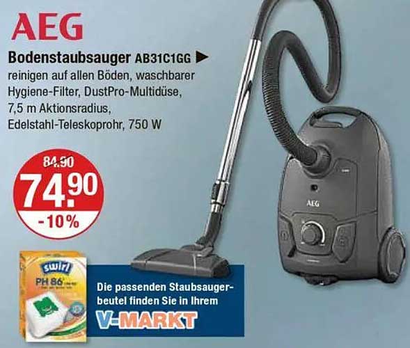 AEG Bodenstaubsauger AB31C1GG