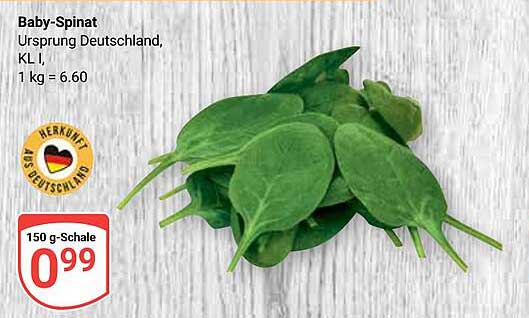 Baby-Spinat 150 g - Ursprung Deutschland