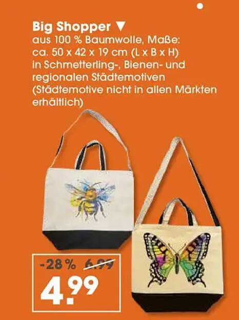 Big Shopper aus 100 % Baumwolle
