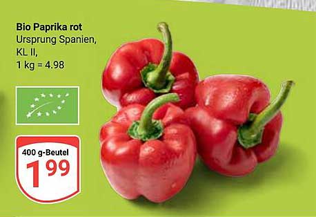 Bio Paprika rot 400 g