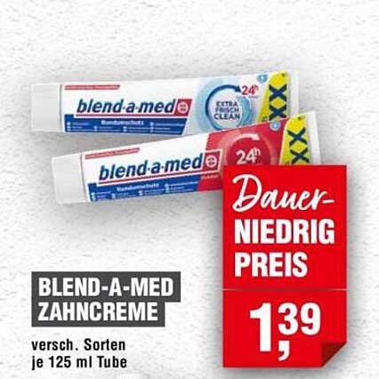 BLEND-A-MED ZAHNCREME verschiedene Sorten je 125 ml Tube