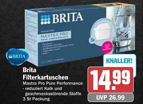 Brita Filterkartuschen Maxtra Pro Pure Performance 3 St Packung