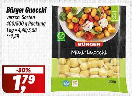 Bürger Gnocchi - Mini-Gnocchi in verschiedenen Sorten