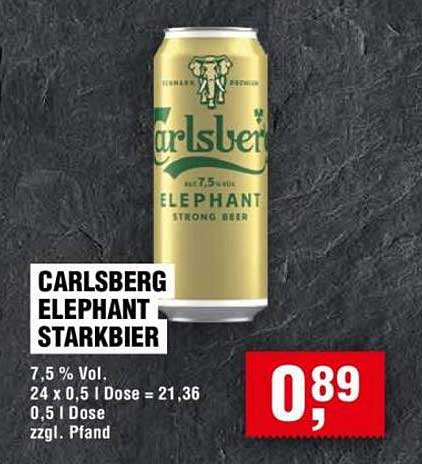 CARLSBERG ELEPHANT STARKBIER 0,5 L Dose