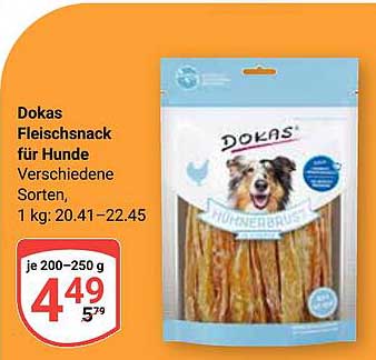 Dokas Fleischsnack für Hunde – Verschiedene Sorten